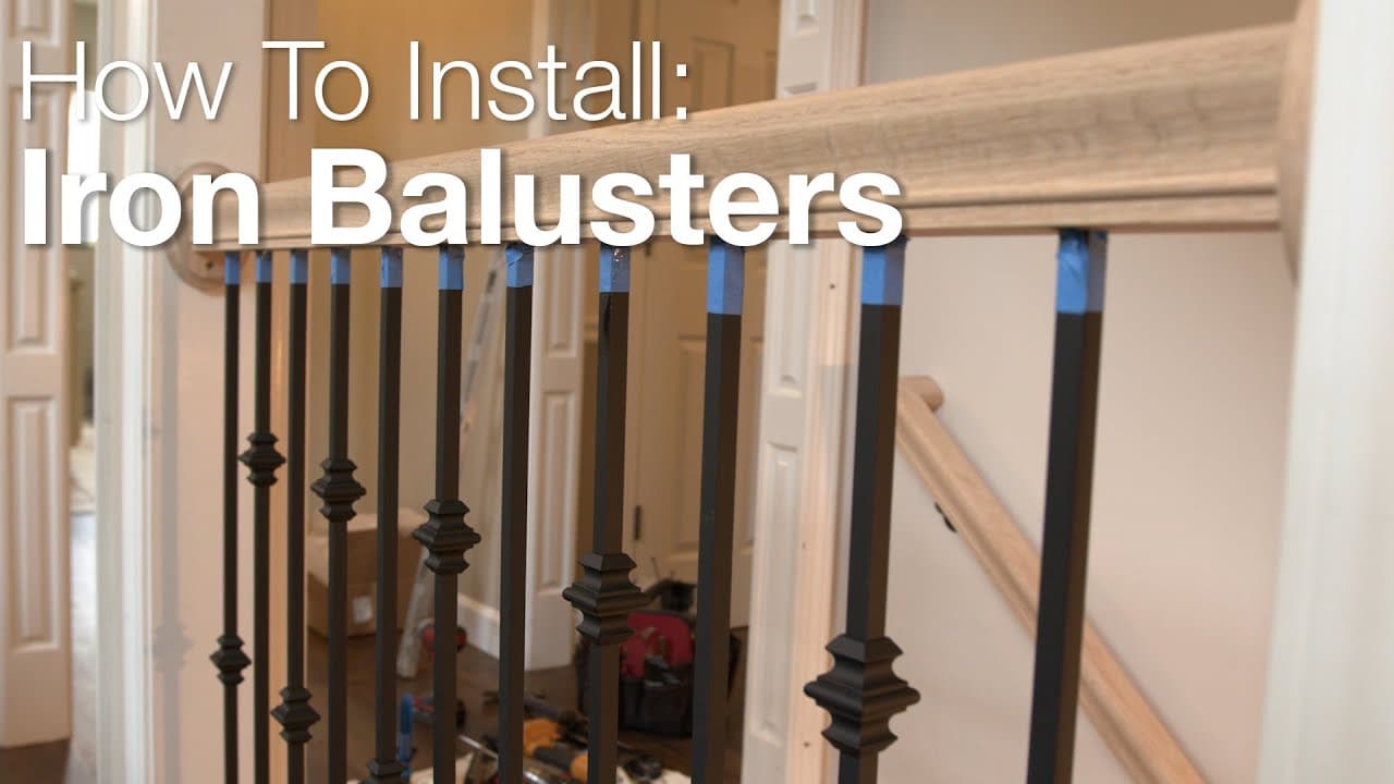 How To Install Iron Balusters