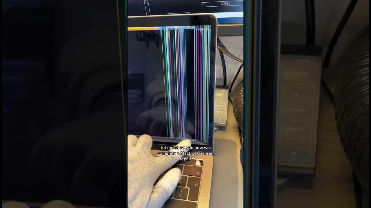 MacBook Screen Repair Keeping All Features Through An LCD Repair.