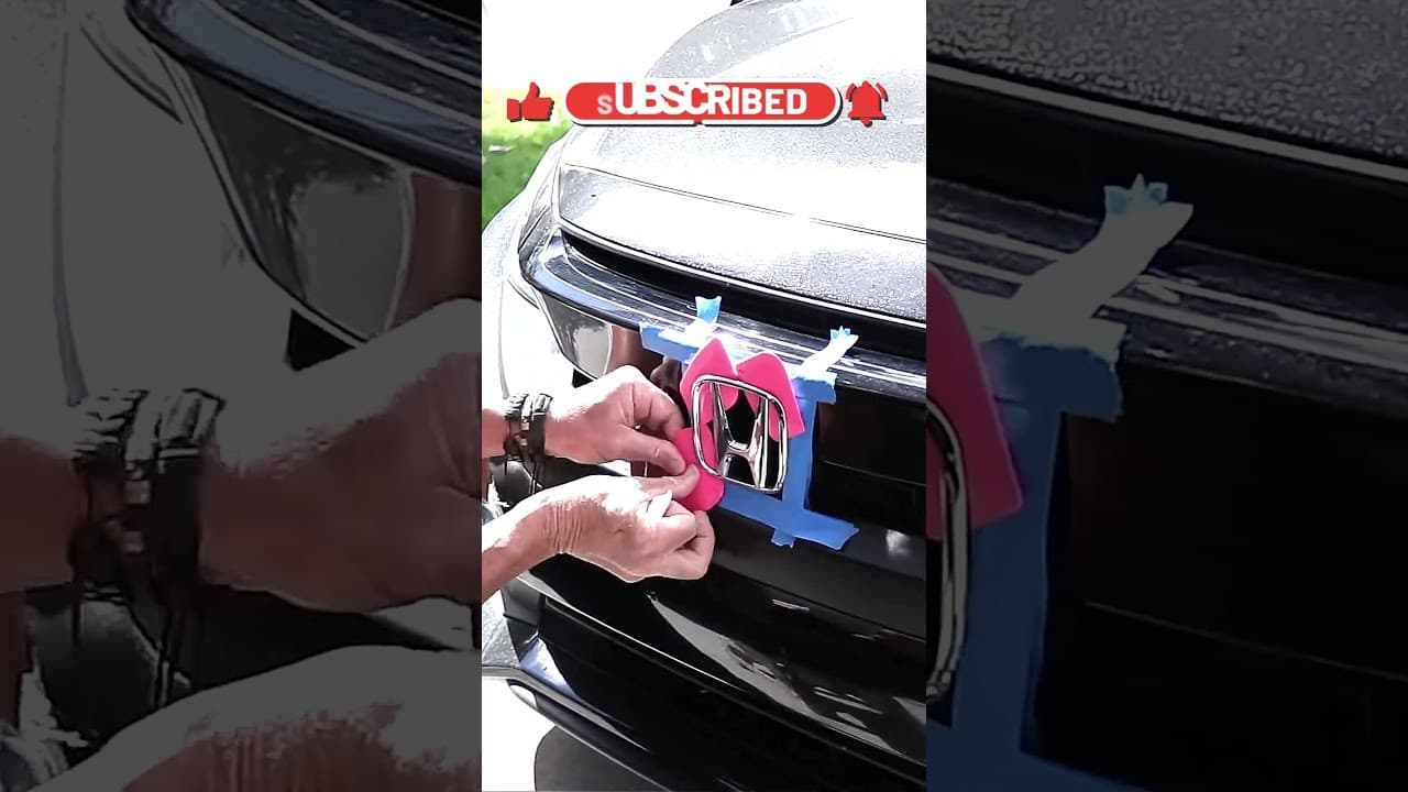 Honda Front Emblem Swap! #shorts