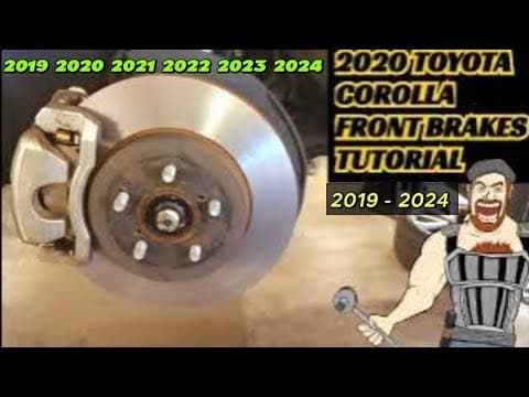2014 - 2024 TOYOTA COROLLA FRONT BRAKES TUTORIAL PADS + ROTORS 2016 2017 2018 2019 2020 2021 2022