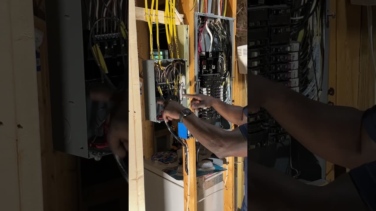 Electrical sub panel installed