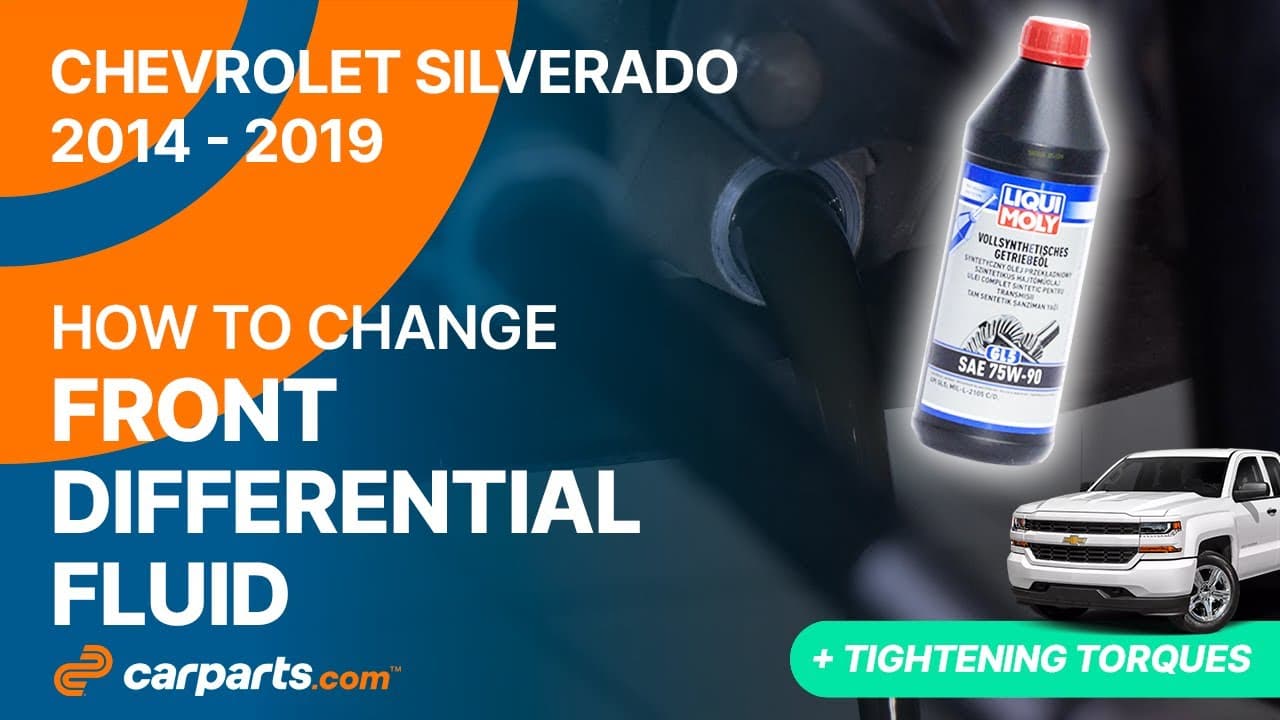 How to change the Front Differential Fluid 2014 - 2019 Chevrolet Silverado ⚙