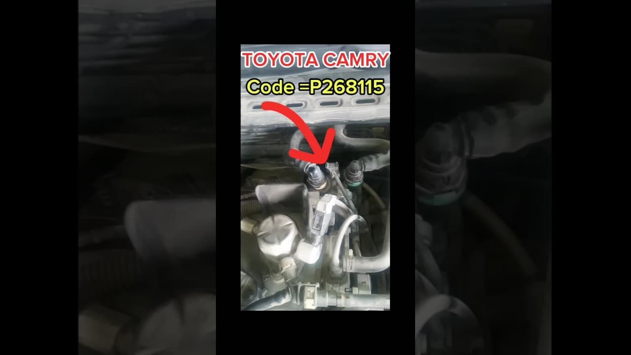 Toyota Camry 2018 Code=P268115 Engine Coolant Bypass Valve Circuit Short To Battery Or Open#shorts