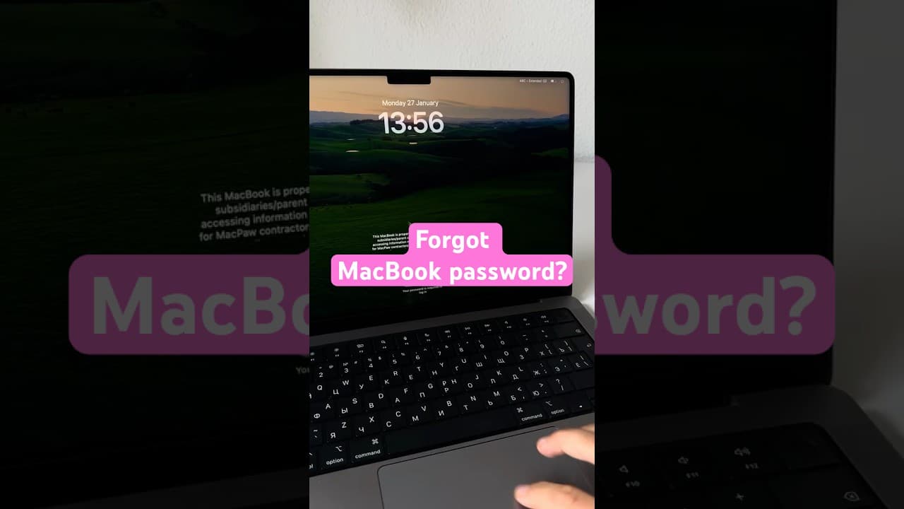 How to get back onto your Mac if you forget the password. #shorts