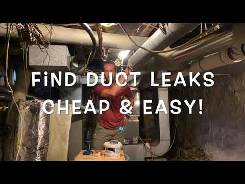 Find & seal leaky ductwork - CHEAP!