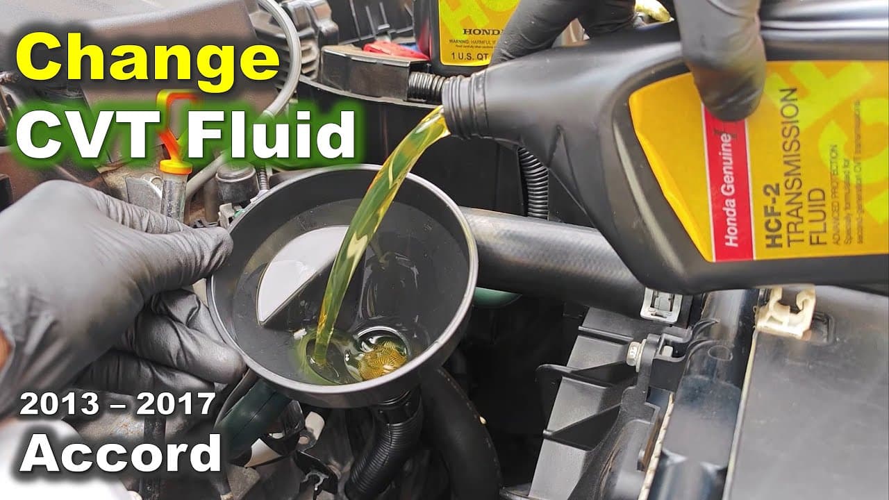 Transmission fluid replacement 2013 - 2017 Accord: Honda CVT fluid check Honda Accords 2013 - 2017