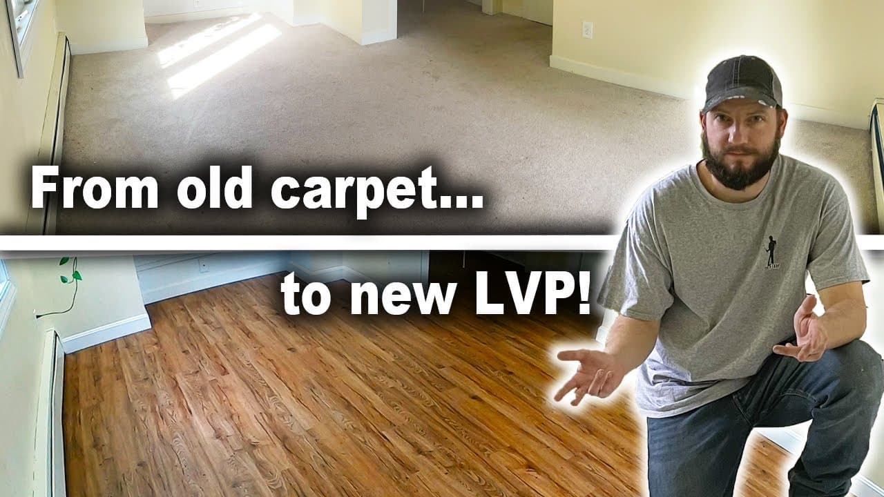 How to Remove Carpet and Install Vinyl Flooring | Duralux Luxury Vinyl Plank LVP over Concrete