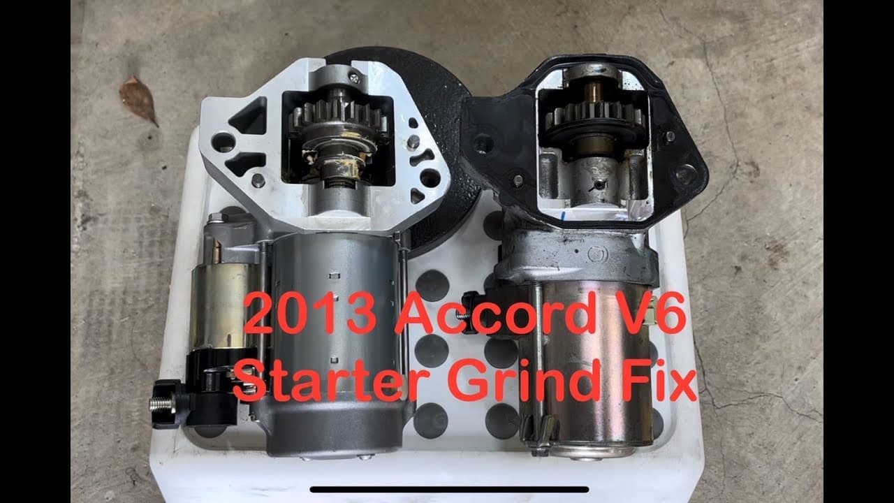 Honda STARTER GRIND of Death FINALLY A SOLUTION !!!! Honda Accord 2013- 2017 V6 Models