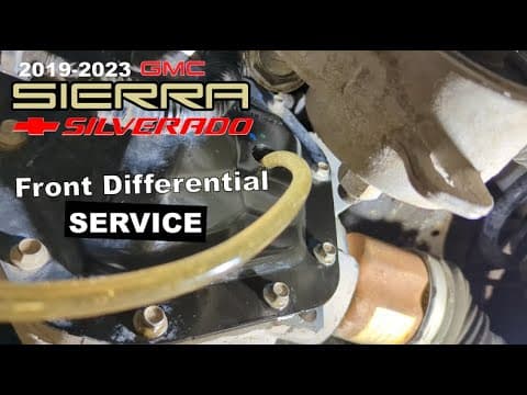 2019-2024 Sierra/Silverado: Front Differential Service