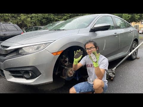 How To Replace Front Brake Pads Honda Civic 10th Gen | Full-Length Incl. Remove Tires Jacking Torque