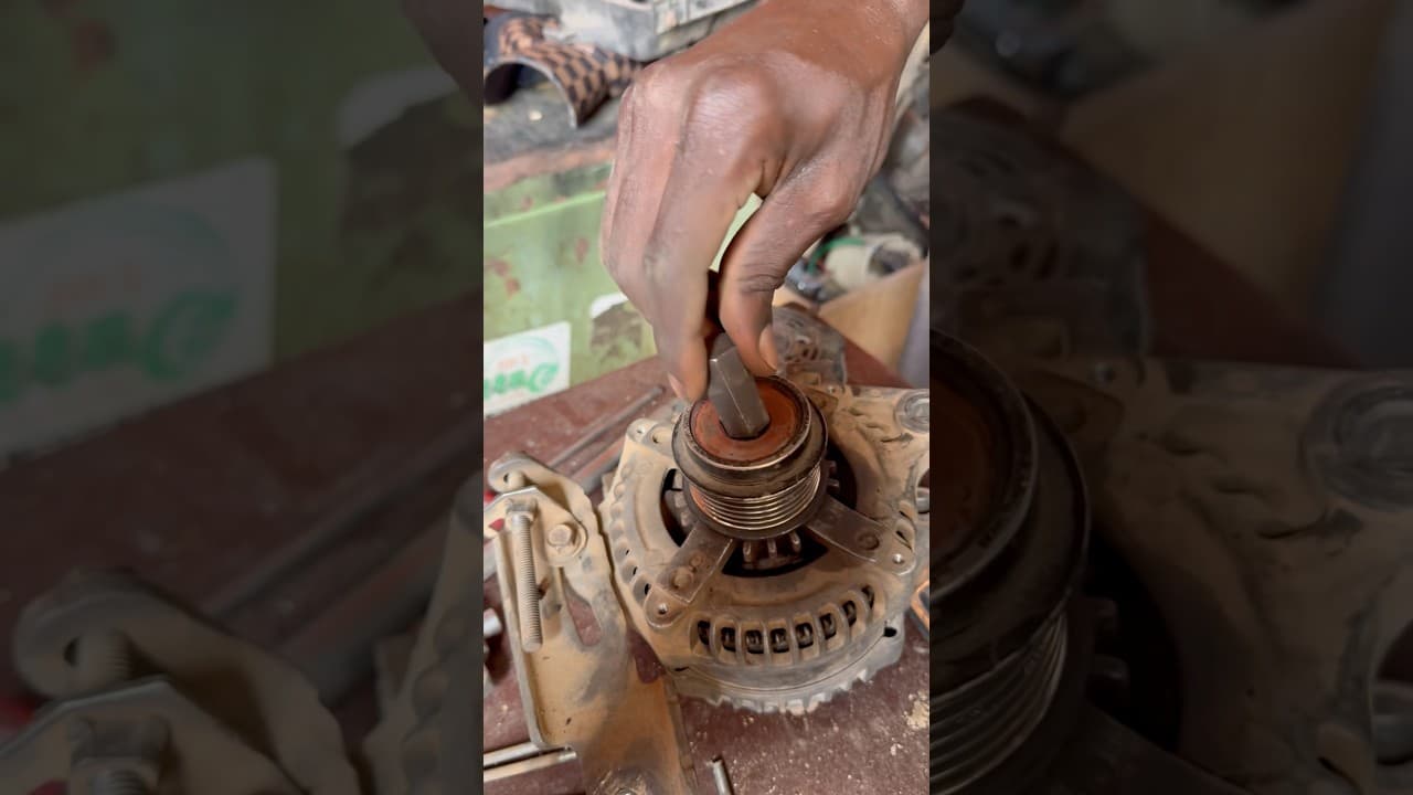How to remove alternator pulley #shortsfeed