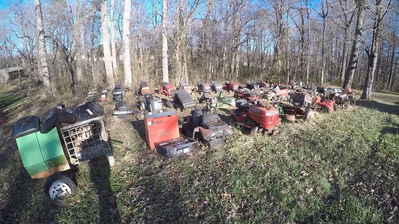 "Fixing" a bunch of riding mowers.