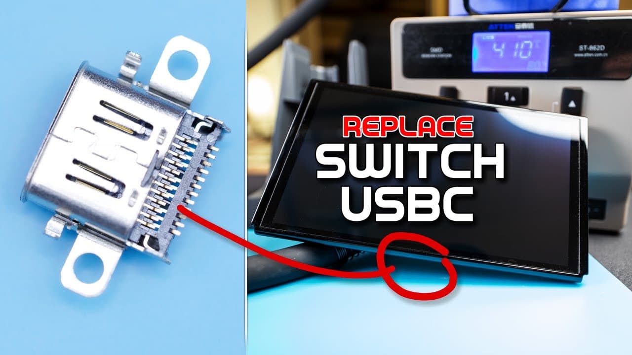 Charge Port Replacement on Nintendo Switch OLED - Step by Step Guide