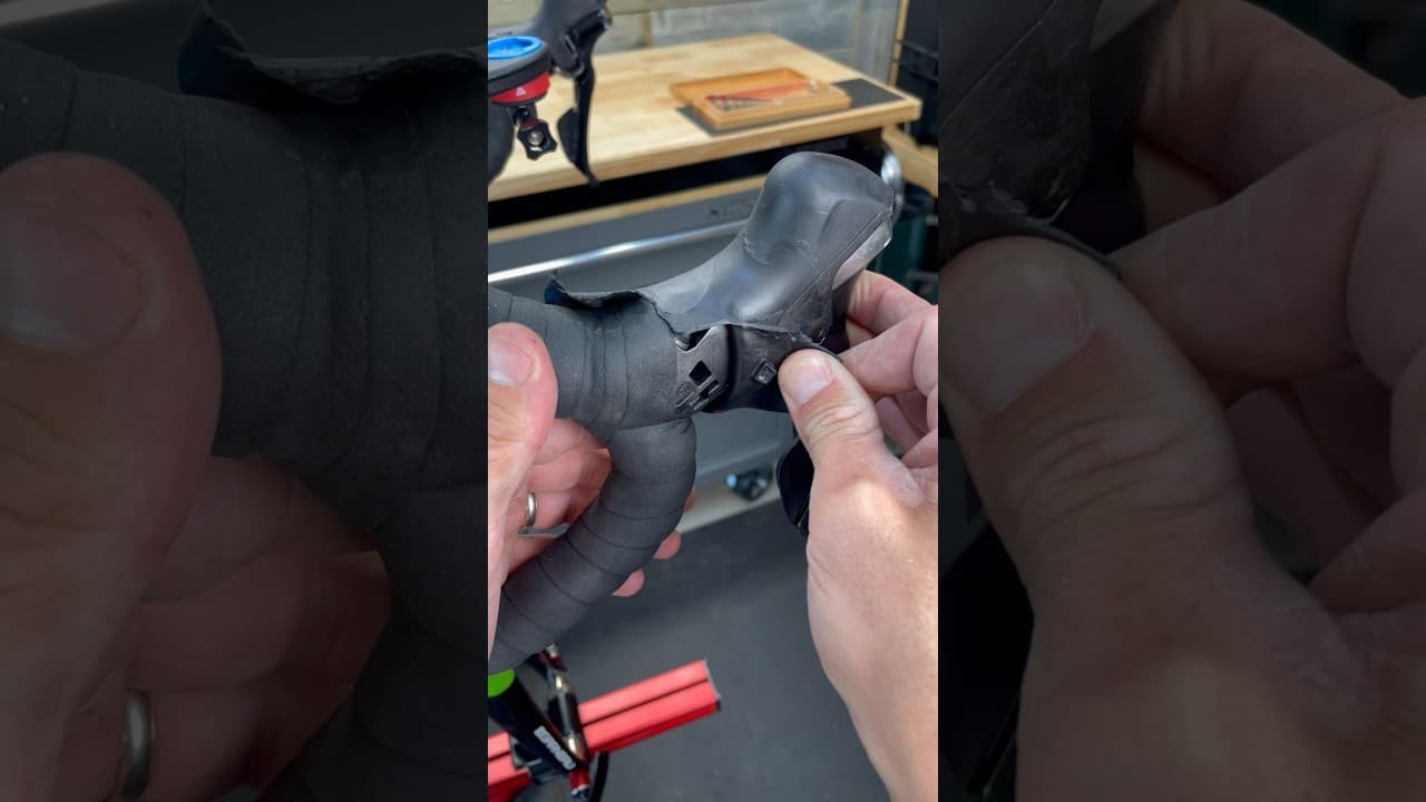 Simple method to replace road bike shifter covers