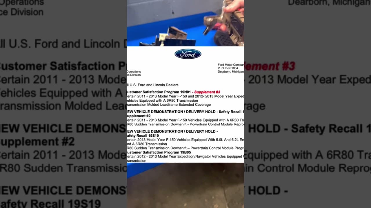 Ford F-150 6 Speed Transmission MOST COMMON ISSUE (6R80) #shorts