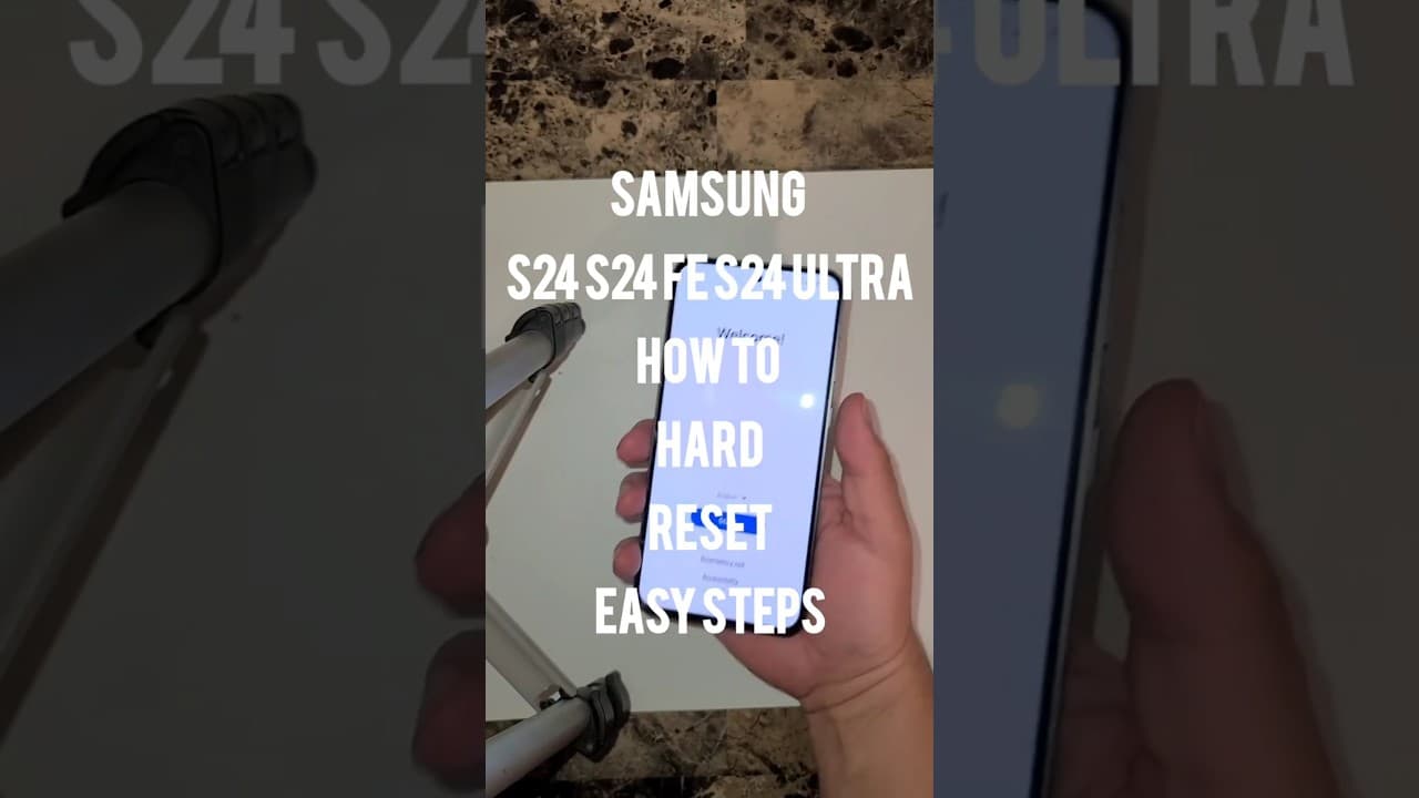 Samsung Galaxy S24 s24fe s24 ULTRA factory data reset (hardreset) with the buttons EASY TUTORIAL
