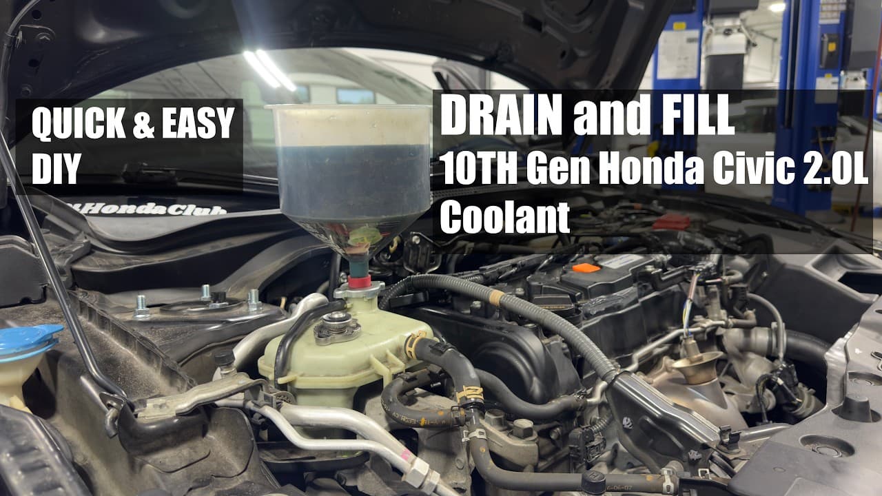 DIY | How To Change Your Coolant On A 10th Gen Honda Civic 2.0L