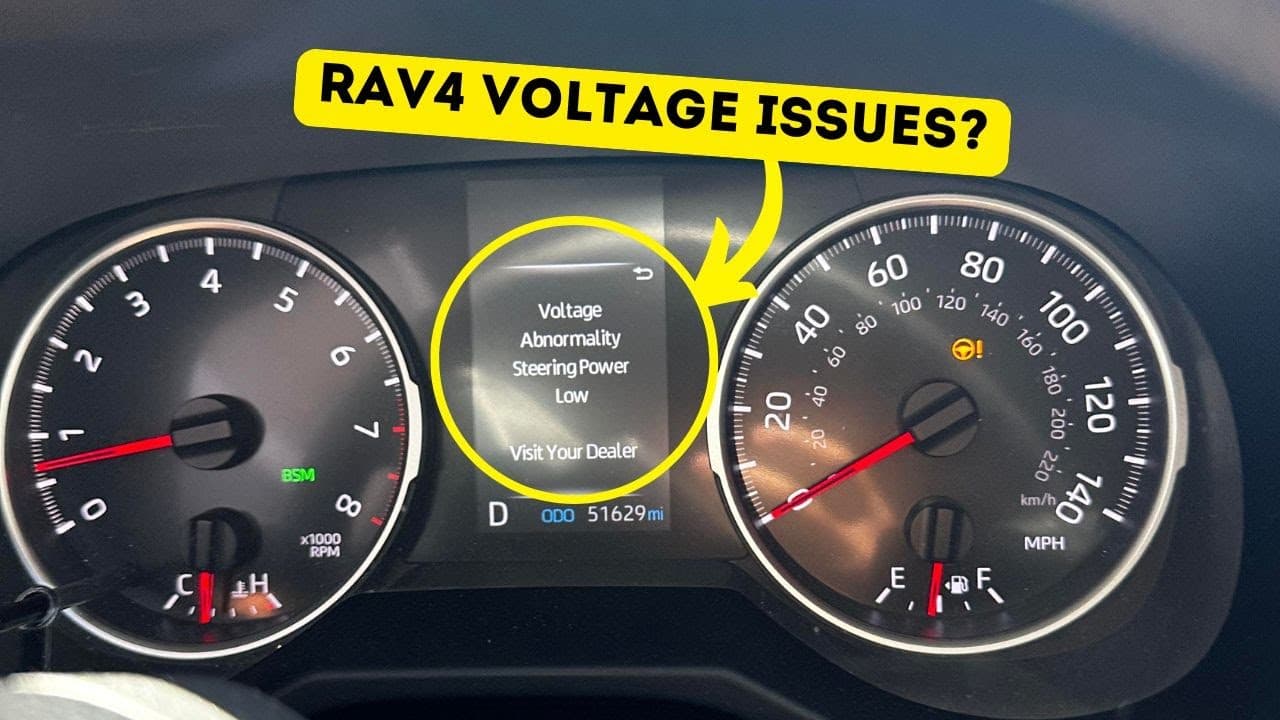 “Voltage Abnormality, Steering Power Low” in Toyota RAV4 – Solutions