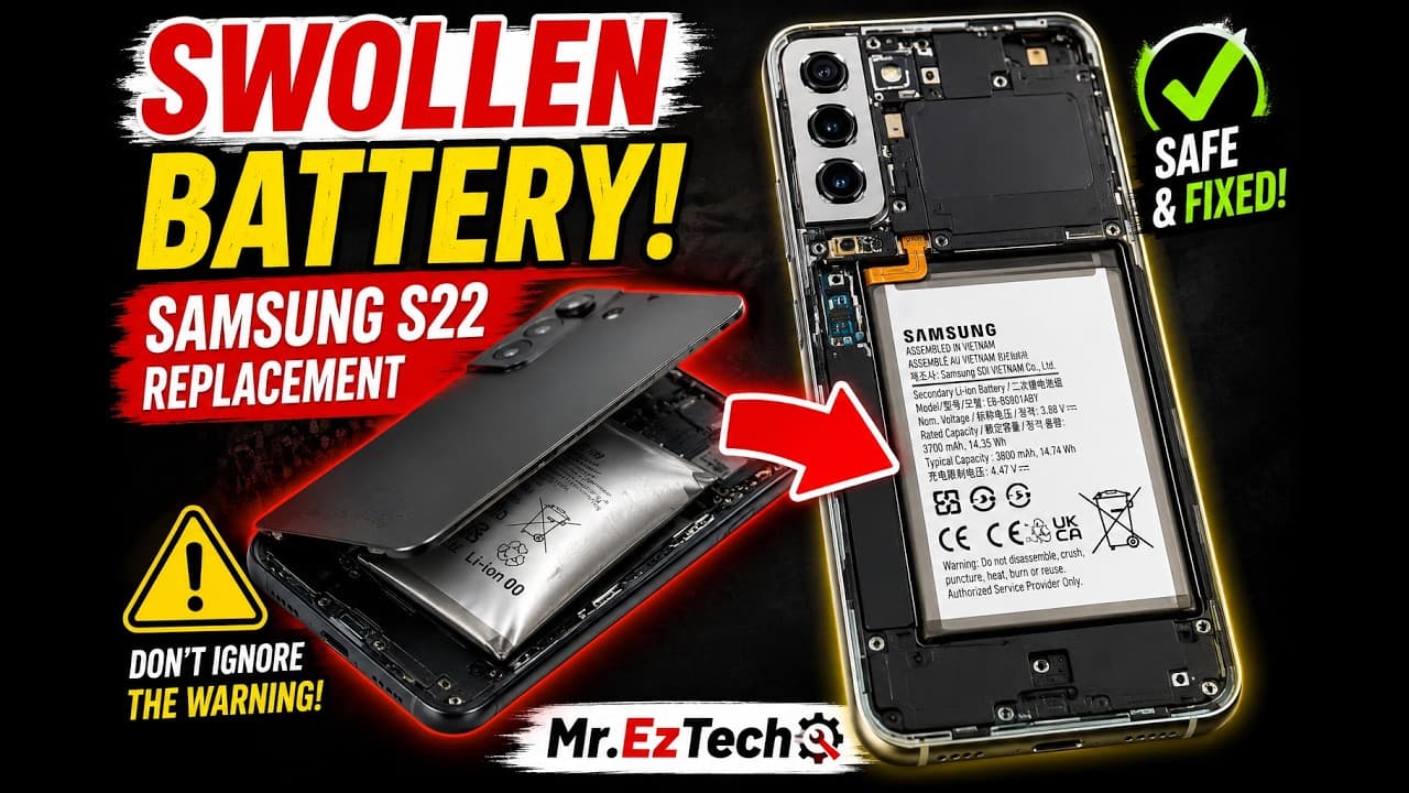 Samsung S22 Swollen Battery Replacement | Easy Step-by-Step Repair