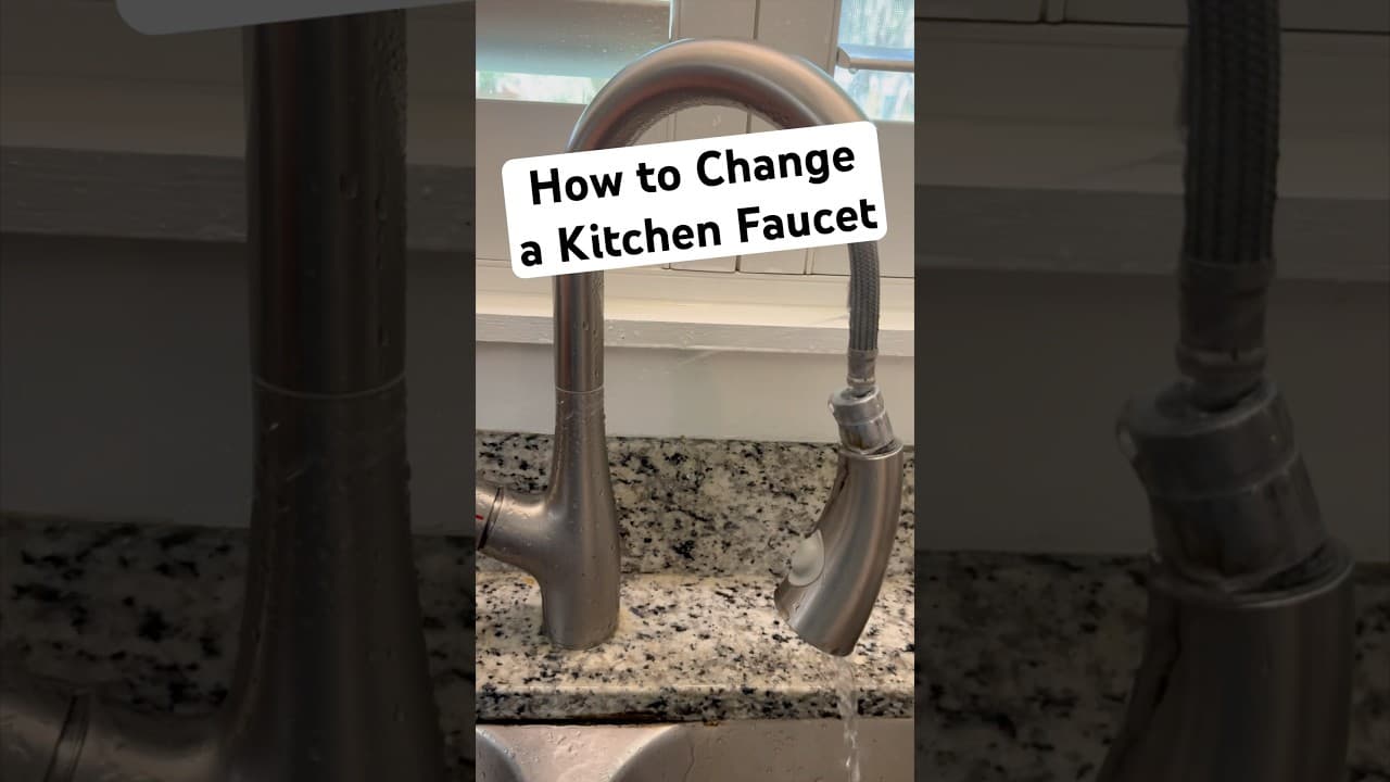 How to Change a Leaking Kitchen Faucet in 30 Seconds | DIY Plumbing | Faucet Swap