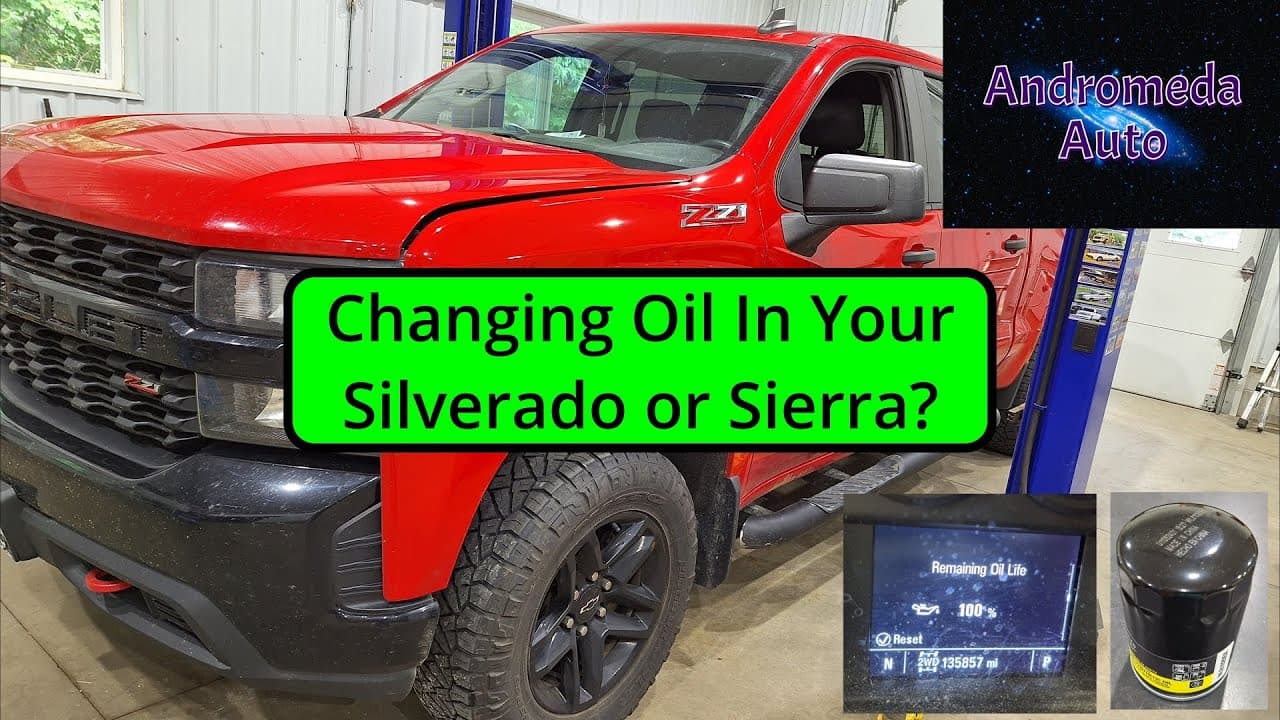 How to Change Oil & Reset Oil Life Chevy Silverado & GMC Sierra 1500 5.3L (2019–2023)