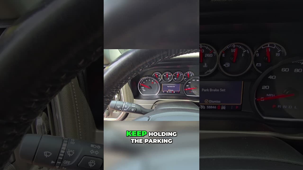 Chevy silverado 2021 brake hack! Enter service mode in seconds. Quick tip #shorts #chevy