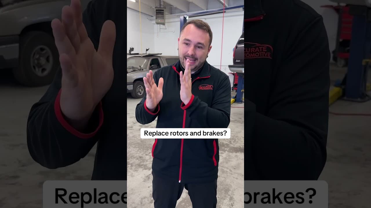 Is it true I have to replace my rotors when I replace my brake pads?  #rotor #brakes #auto