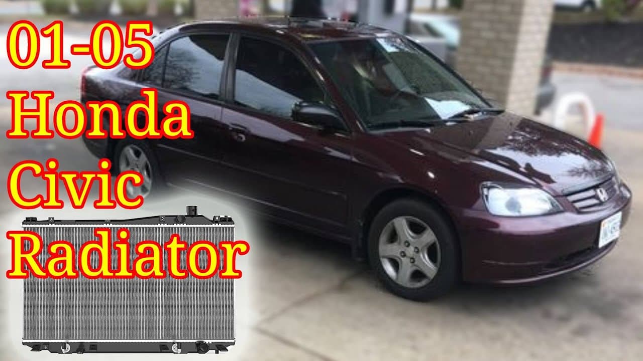 2001 - 2005 Honda Civic Radiator Replacement | How To DIY | EX LX DX