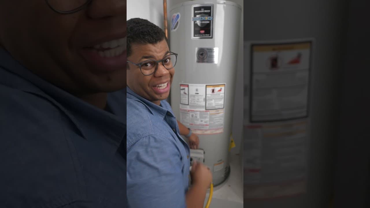 How to flush your water heater 💧 #waterheater #homeimprovement #home