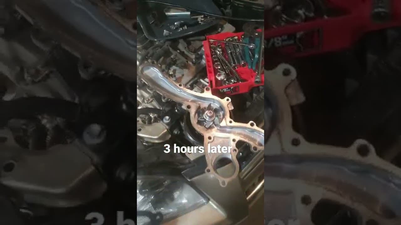 2010 toyota rav 4 water pump replacement #waterpump #toyota #rav4