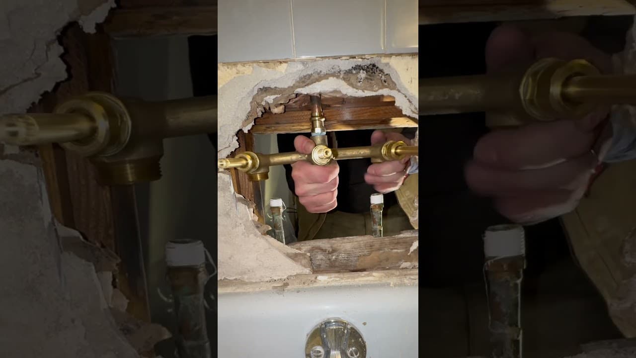 shower valve replacement #plumbing