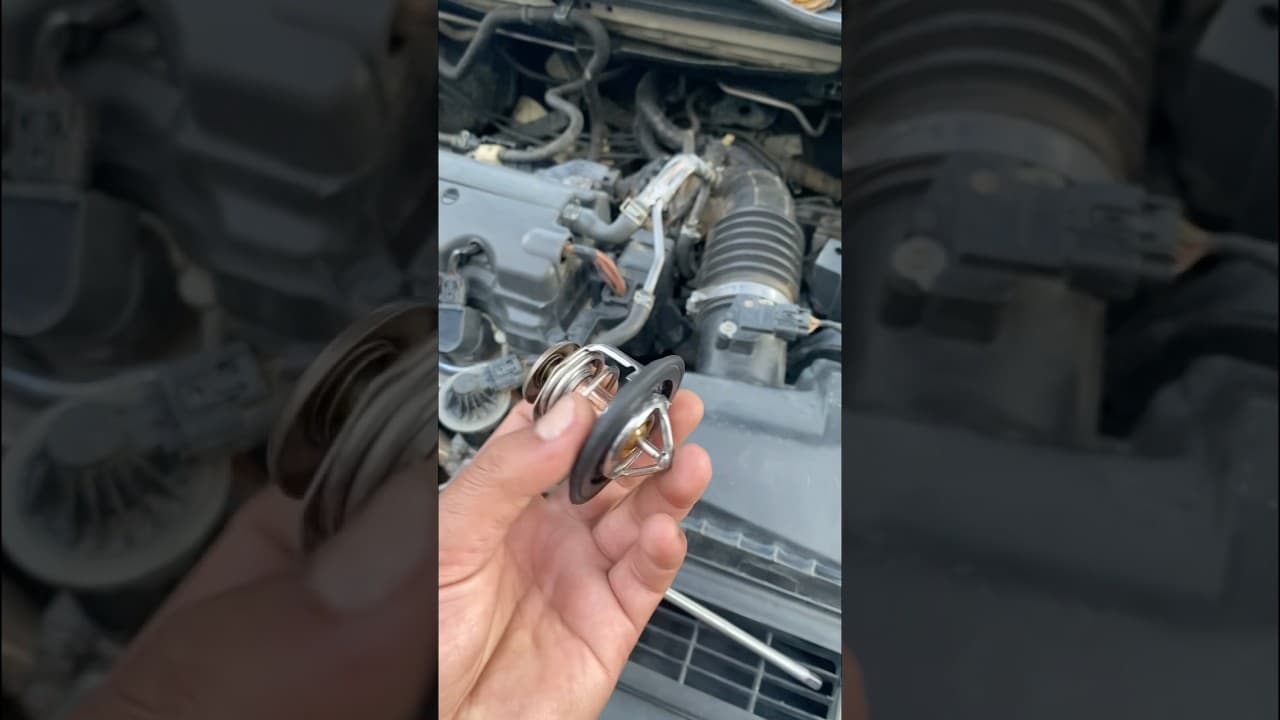 Honda Civic temperature up down issues & Thermostat Valve Replace #automobile #hondaengine