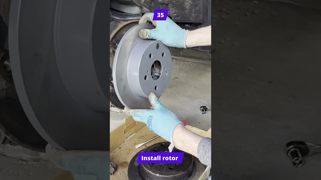 Rear Brakes & Rotors in 56 steps #toyota #diy RAV4 2013-2018