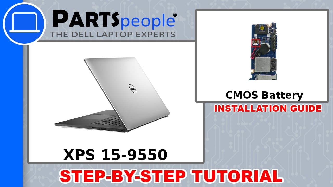 Dell XPS 15-9550 (P56F001) CMOS Battery How-To Video Tutorial