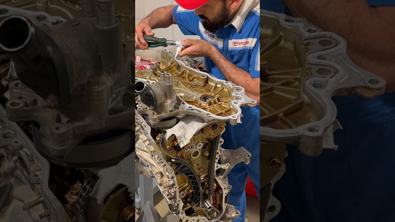 How to apply timing chain cover silicone