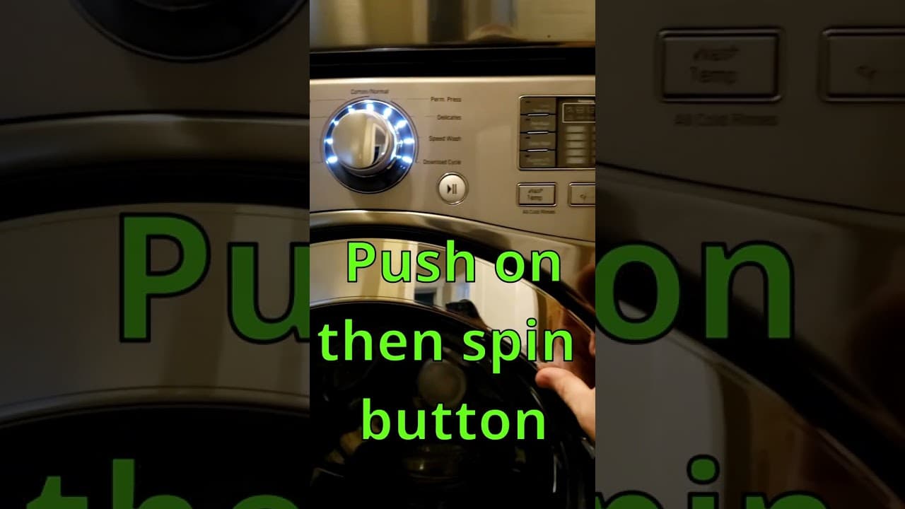 LG Washer Forced To Drain And Spin