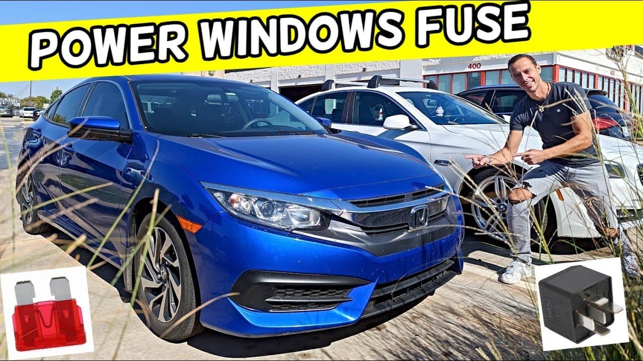 HONDA CIVIC POWER WINDOWS FUSE LOCATION, WINDOW FUSE 2016 2017 2018 2019 2020 2021