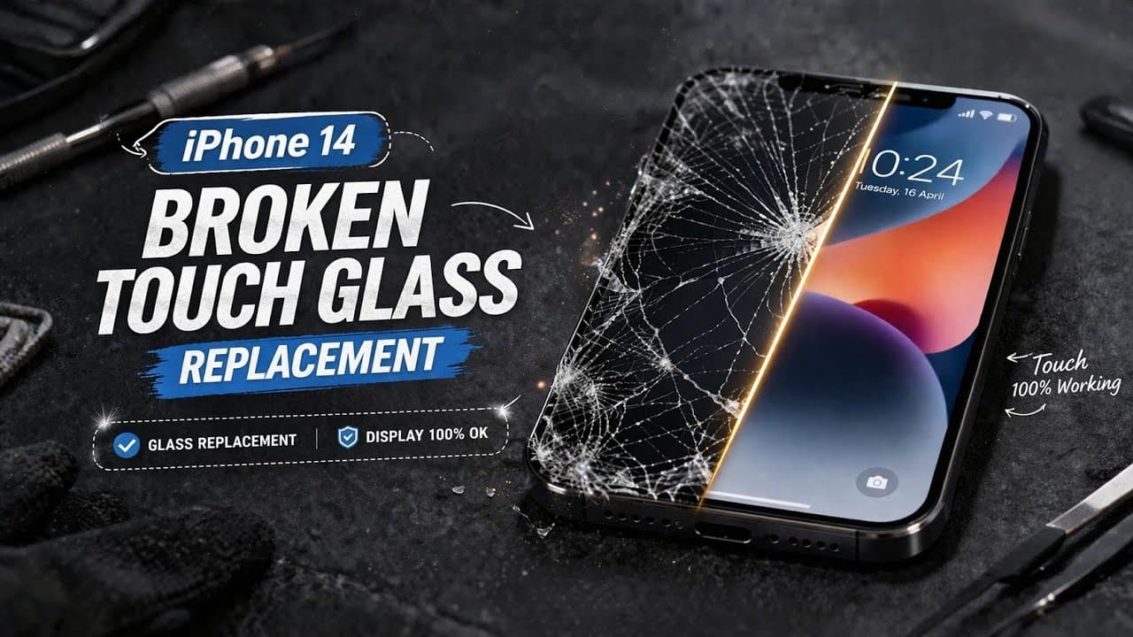 iPhone 14 Touch Glass Replacement | Professional Mobile Repairing Finishing Guarantee @zorbamobile
