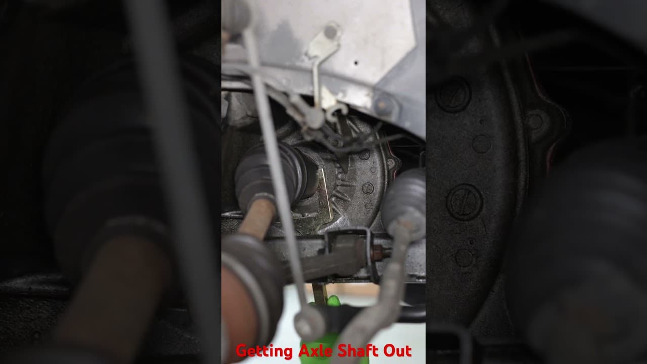 Easy way to Getting axle shaft out #shortvideo