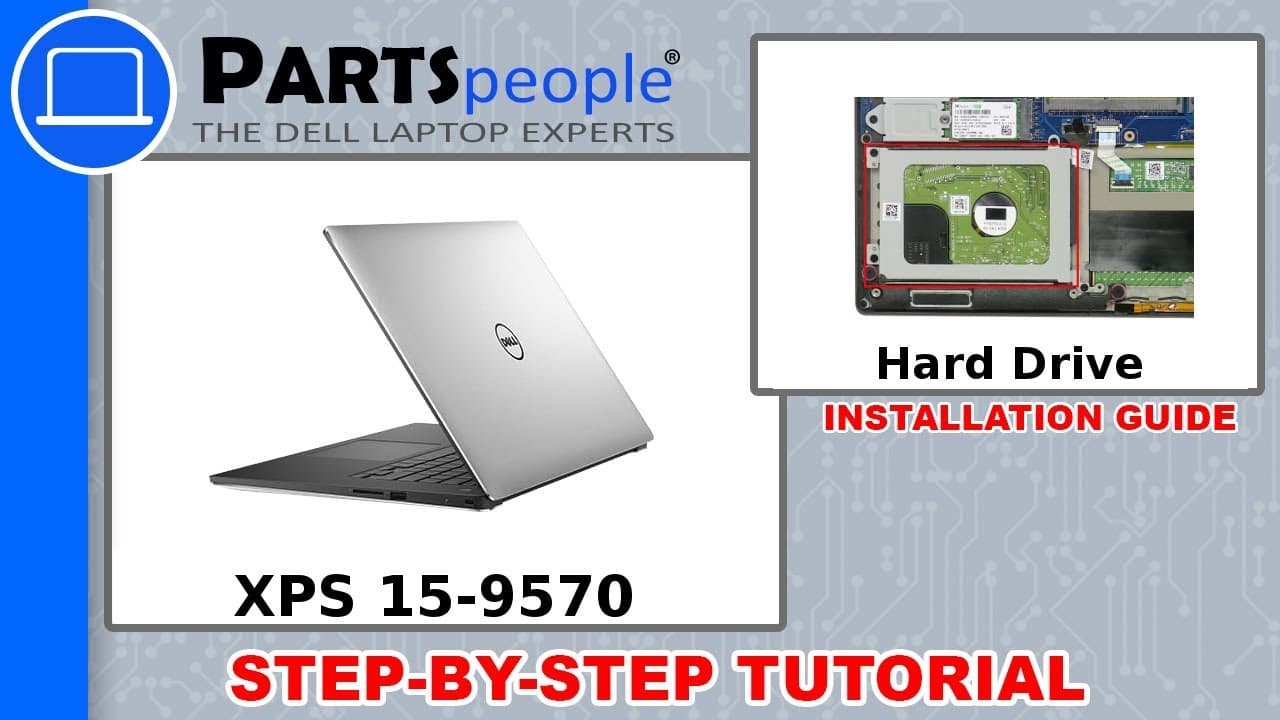 Dell XPS 15-9570 (P56F002) Hard Drive How-To Video Tutorial