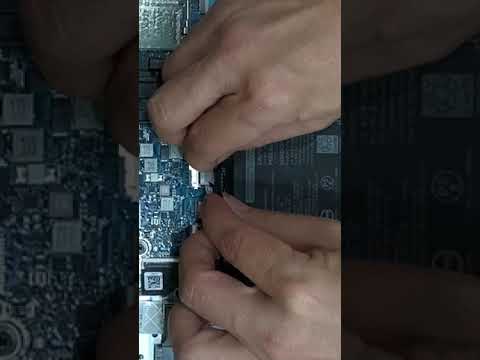 Install and remove Dell laptop battery cable