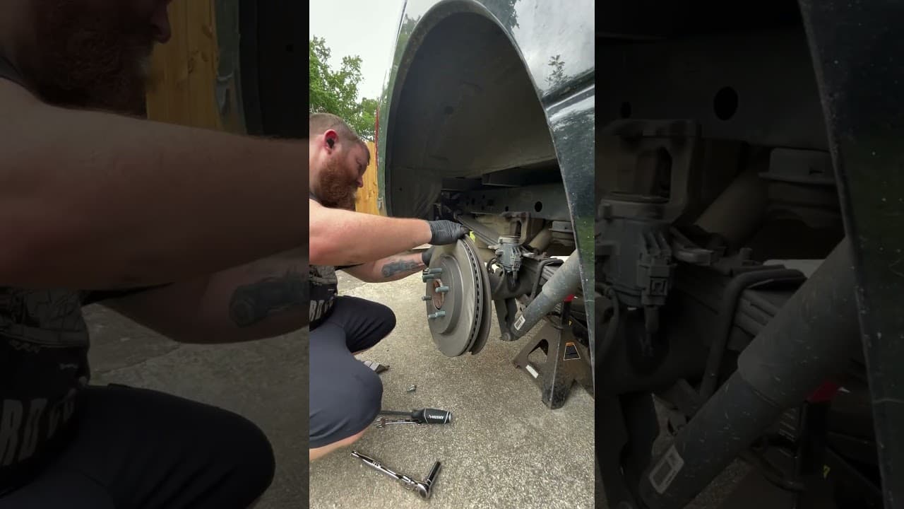Time to change out the rear brakes on my F150.#mechanic #autorepair #diy