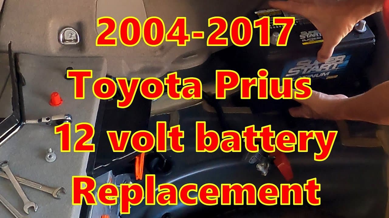 Toyota Prius 12 Volt Battery Replacement 2004 2005 2006 2007 2008 2009 2010 2011 2013 2014 2014 4K