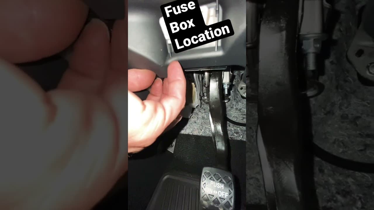 FUSE BOX LOCATION ON A 2018 - 2023 TOYOTA CAMRY
