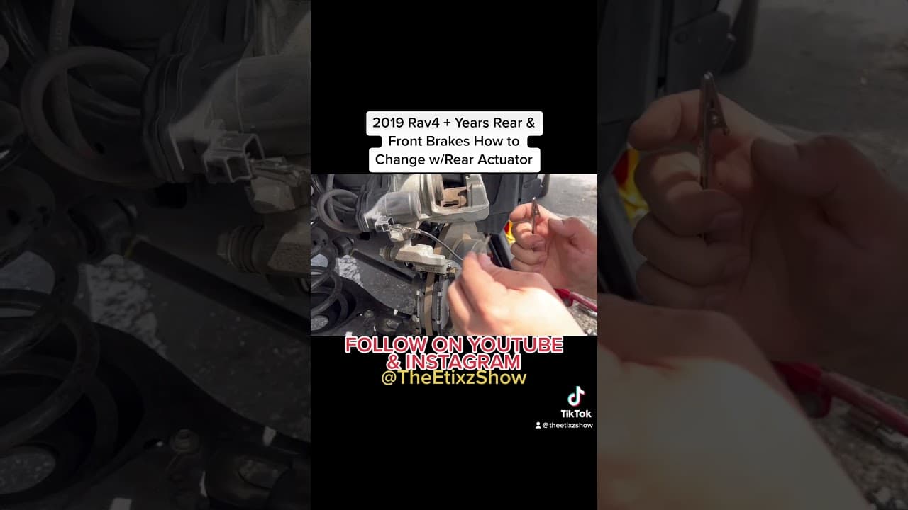 2019 Rav4 + Years Rear & Front Brakes How to Change w/Rear Brake Actuator (DETAILED)