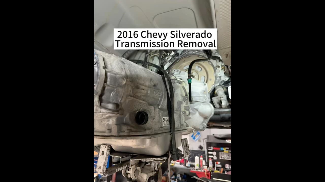 2016 Chevy Silverado Transmission Removal#mobilemechanic#automobile #houstonmobilemechanic#carrepair