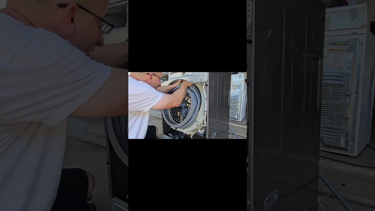 Installing Washer Boot Seal. Front Load LG Washer.