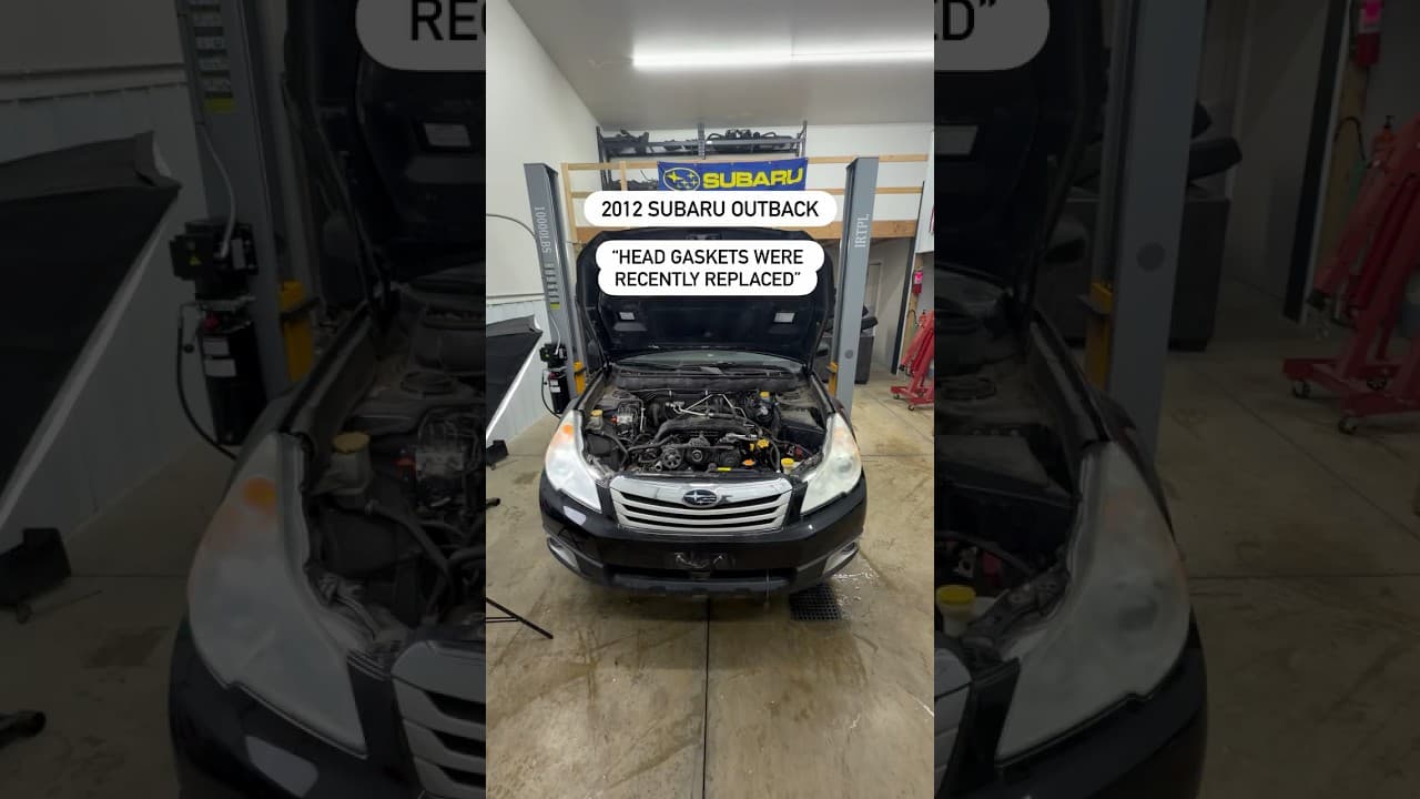 This Subaru Outback had its head gaskets replaced about 1,500 miles ago… (by a different shop)