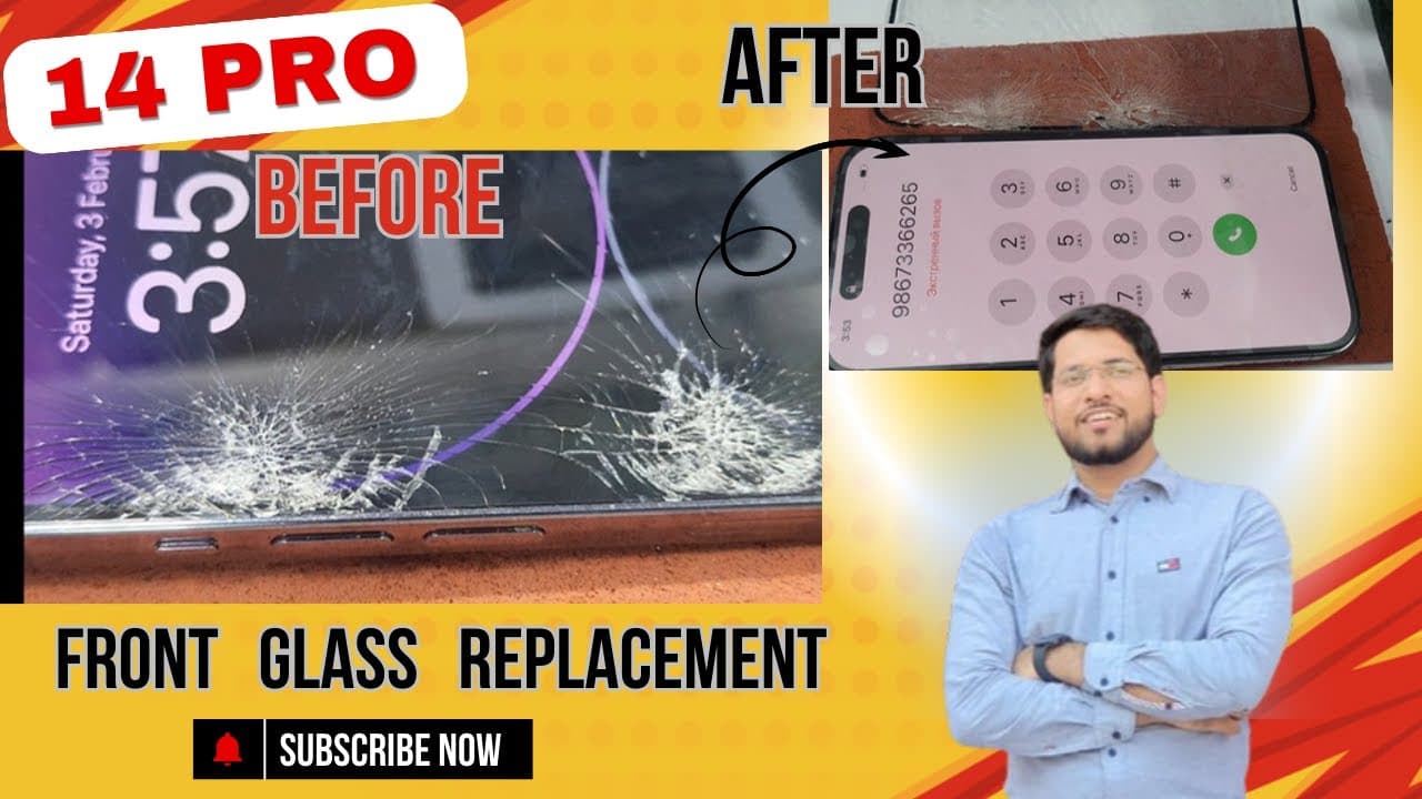 iphone 14  pro display glass replacement