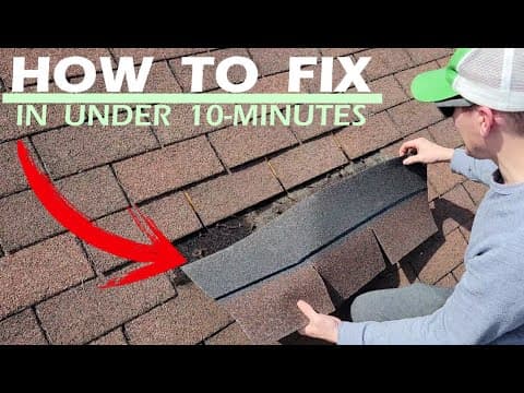 Fix Roof Shingle //  Damaged Shingles